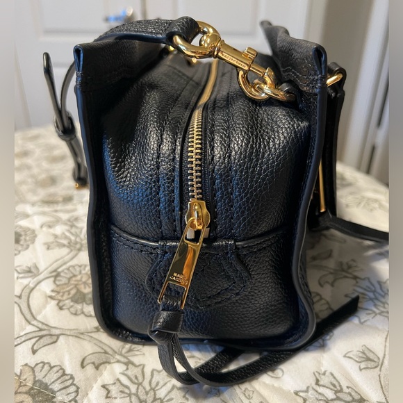 AUTHENTIC MARK JACOBS MINI CRUISER LEATHER SATCHEL BLACK - Picture 5 of 9